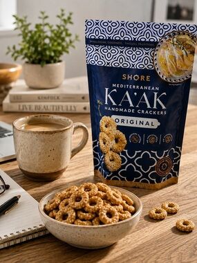 Mediterranean Ka'ak Original Handmade Crackers - Blue